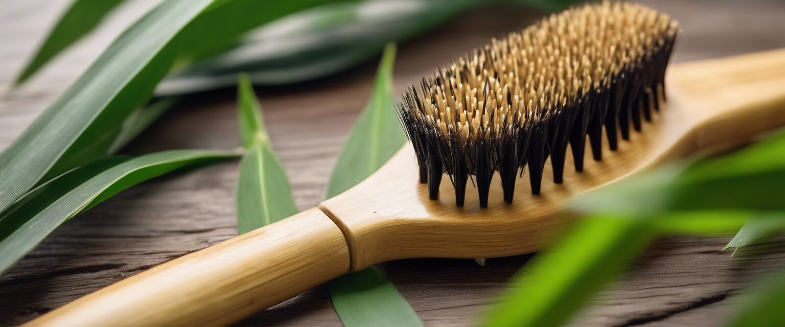 Bamboo hair brush