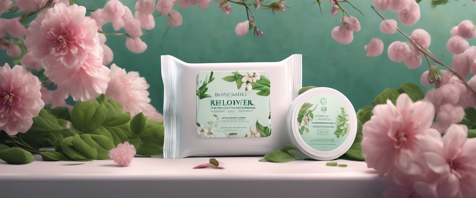 Biodegradable Makeup Remover Wipes in Nature