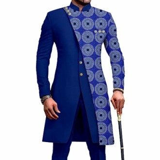 African Suits for Men Slim Fit